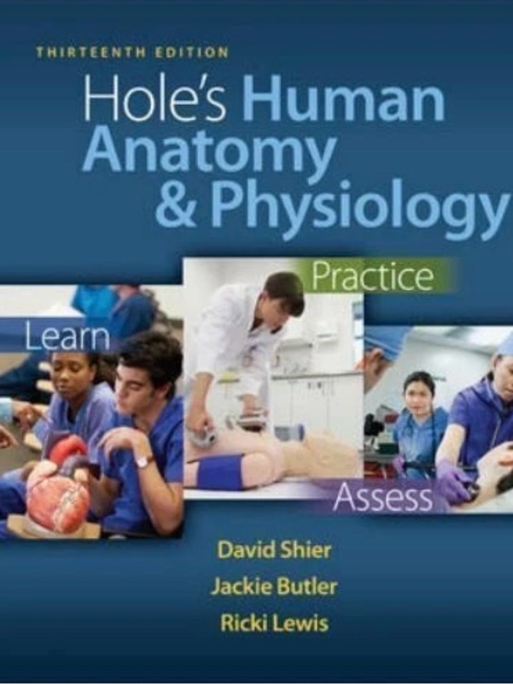 Hole's Human Anatomy & Physiology Book 13th Ed Textbook Sheir Butler Lewis